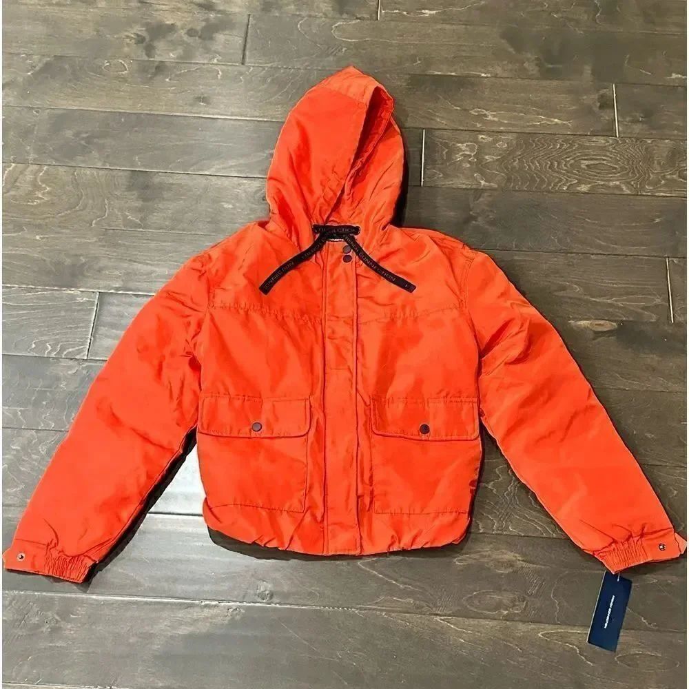 French Connection Flight Jacket in the Size Large in Orange Color - Picture 4 of 14